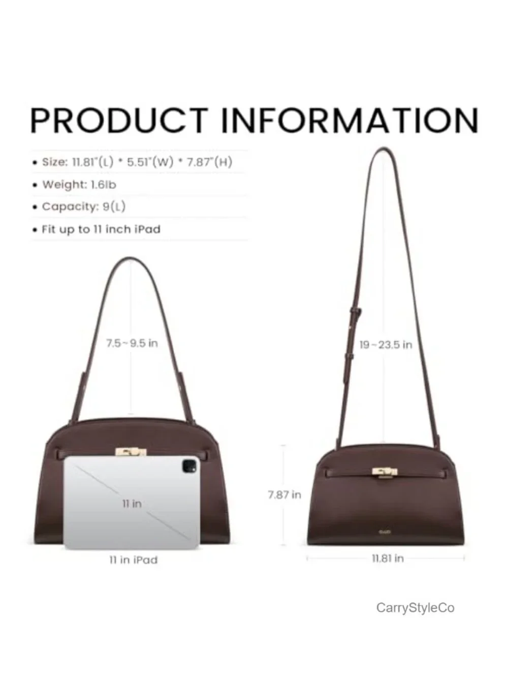 CLUCI Women's Hobo Shoulder Bag Vegan Faux Leather Crossbody